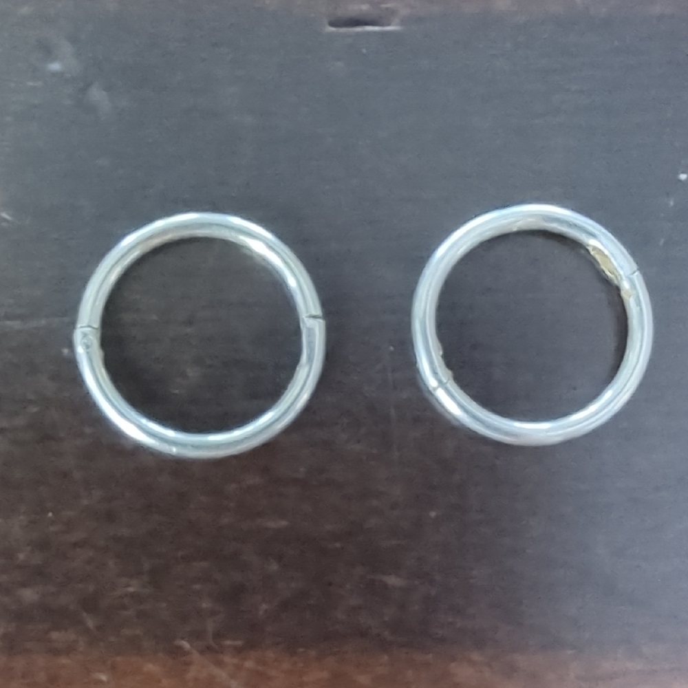 Silver Hoop - Hypoallergenic 6/16th Inch Earrings